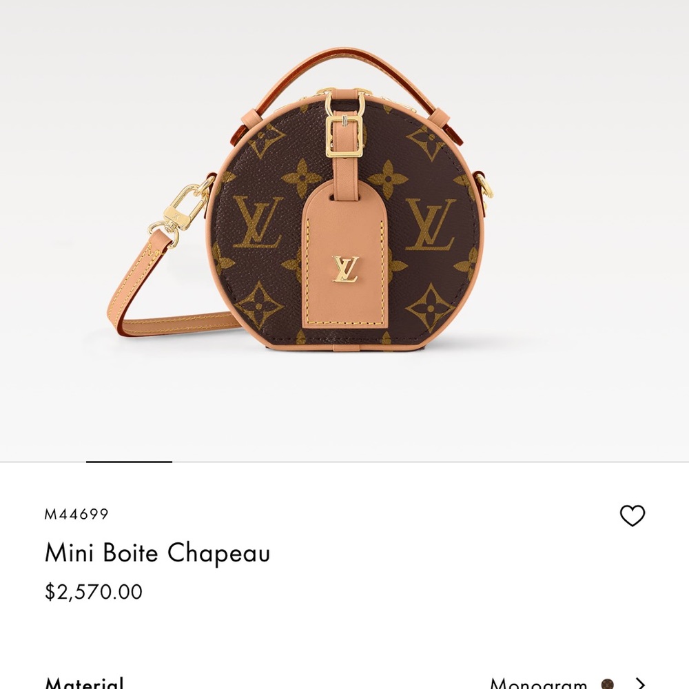 Louis Vuitton Mini Boite Chapeau Monogram Brown Tan Bag